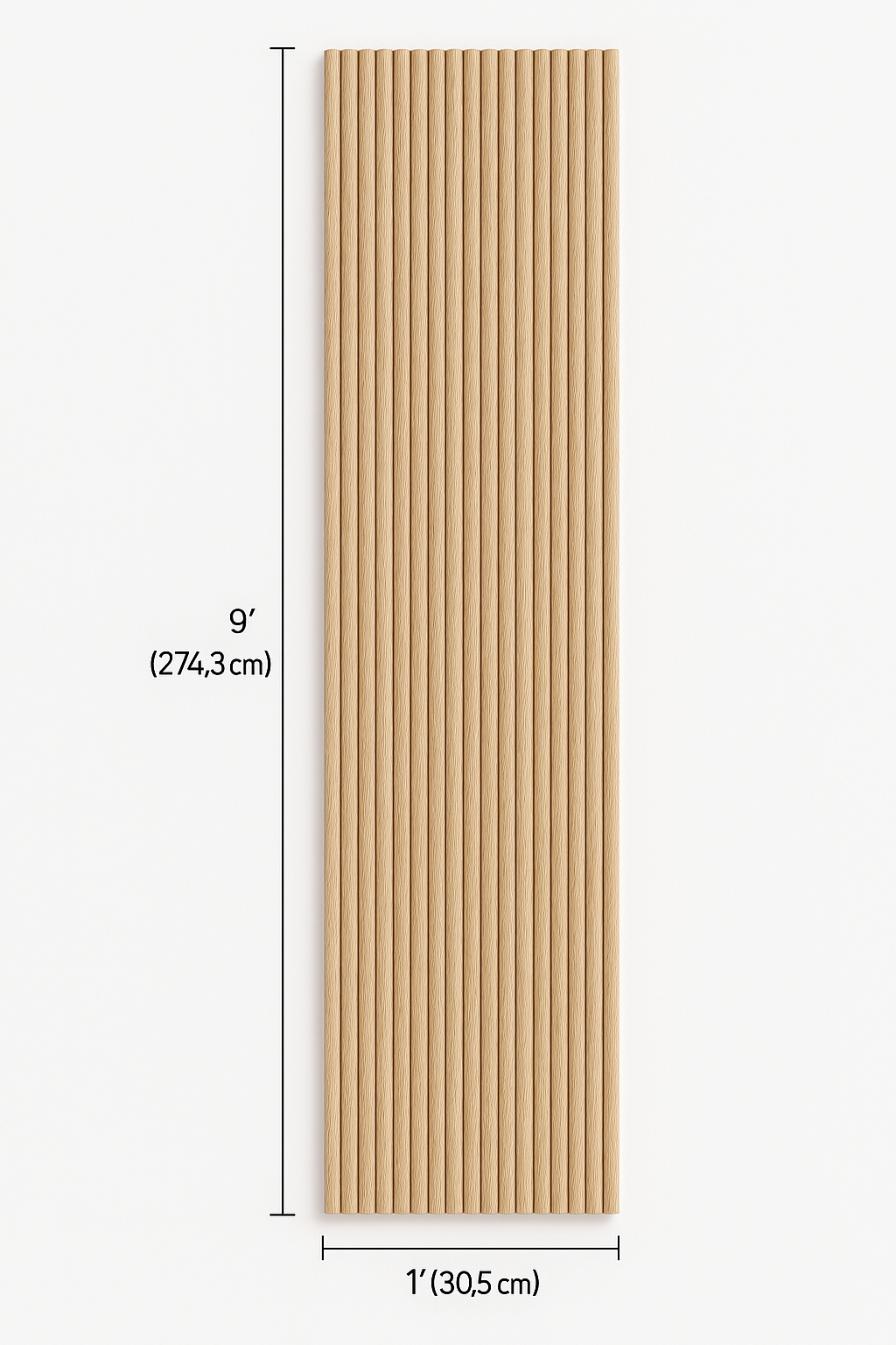 Tambour chêne naturel - SuperFlex en bois