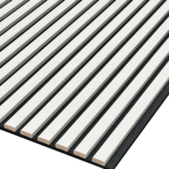 Épuré Blanc Noir| Panneaux acoustiques colorés