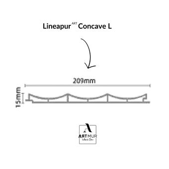 Lineapur Concave L | ARTMUR PVC Panels