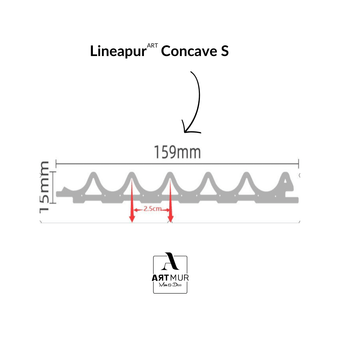 Lineapur Concave S | ARTMUR PVC Panels