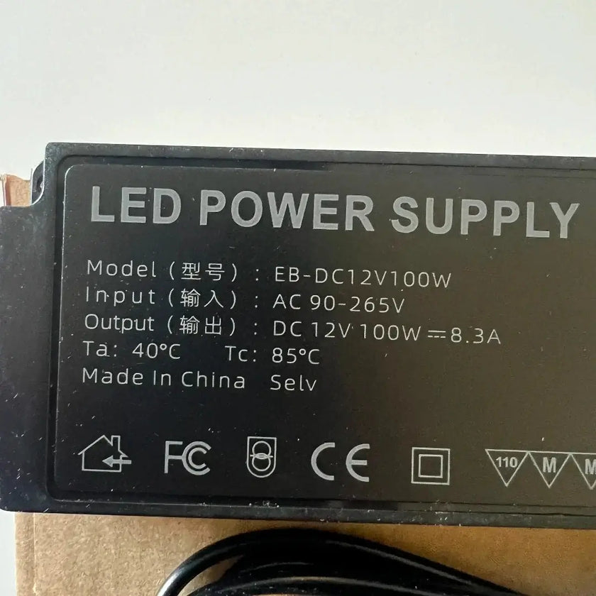 spécification de Transformateur pour Extrusions LED