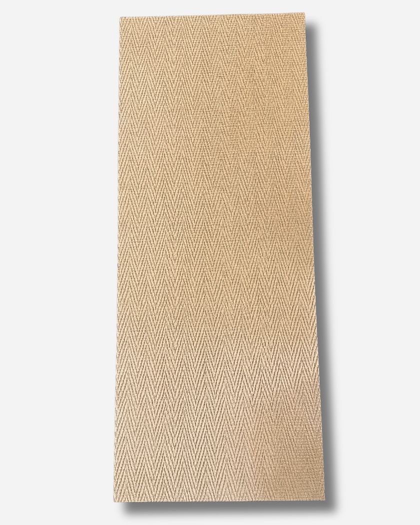 Khaki braided linen flexible panel | BétonFlex