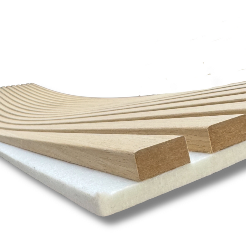 Panneau acoustique chêne blanc feutre blanc | Artmur