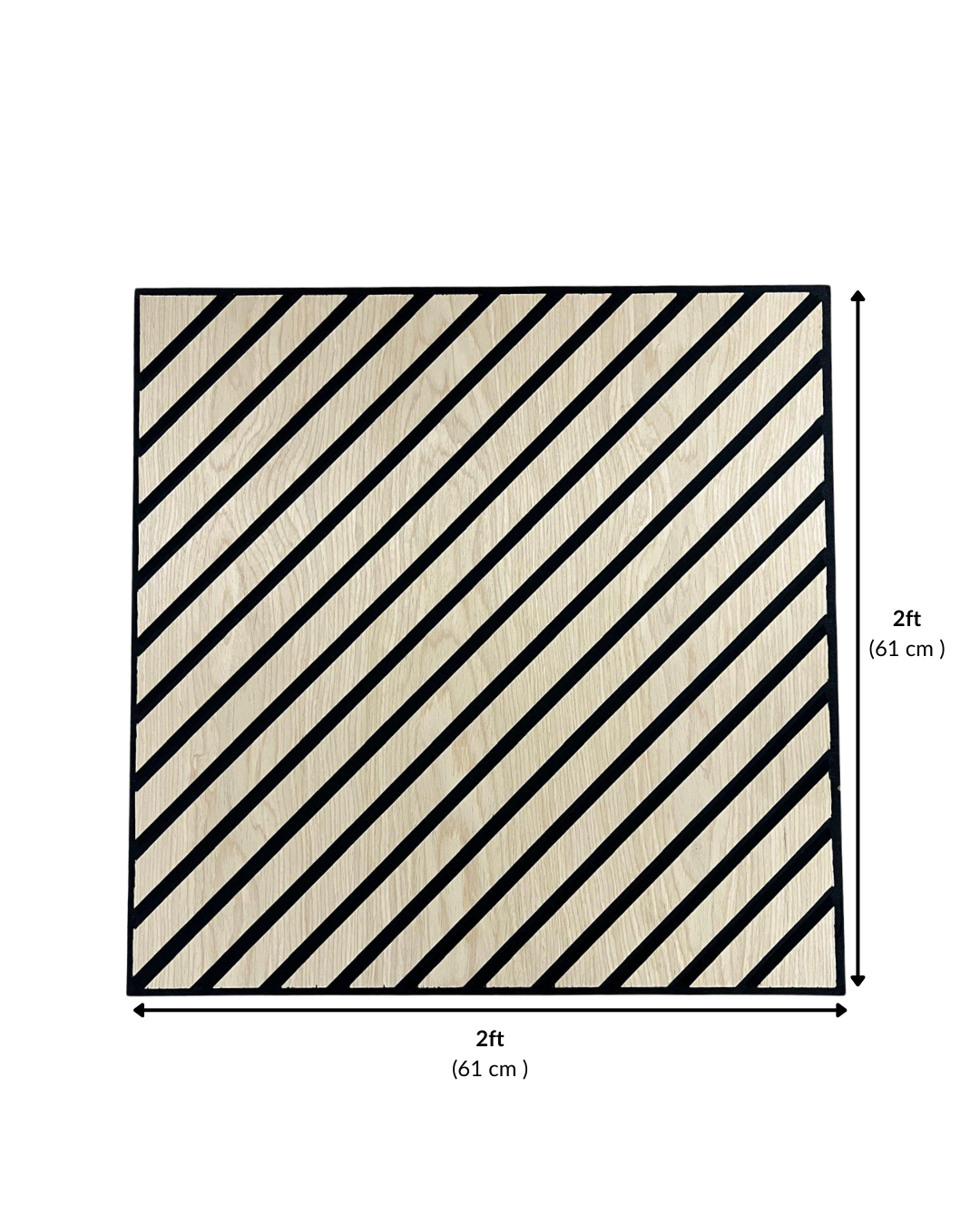 2’x2’ Diago  Chêne Naturel - Akutuiles