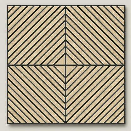 2’x2’ Diago  Chêne Naturel - Akutuiles