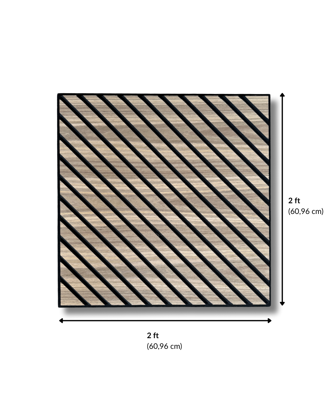 2’x2’ Diago  Noyer - Akutuiles