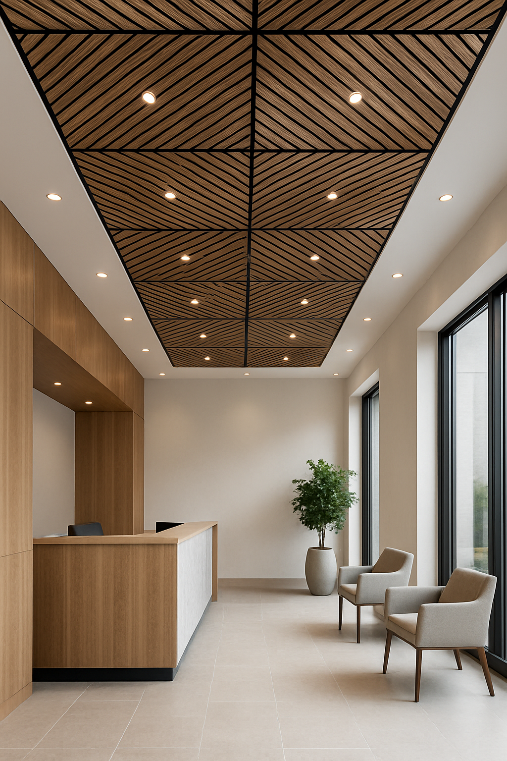 2’x2’ Diago  Noyer - Akutuiles