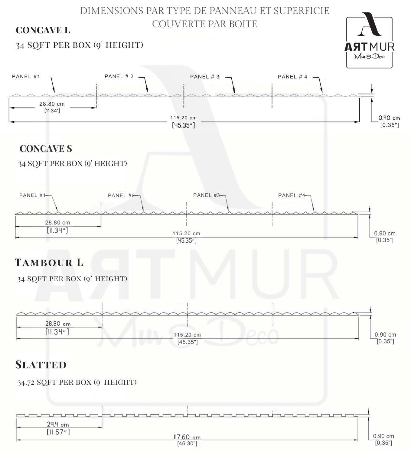 Panflex Peignable Concave - Personnalisez vos murs – Artmur