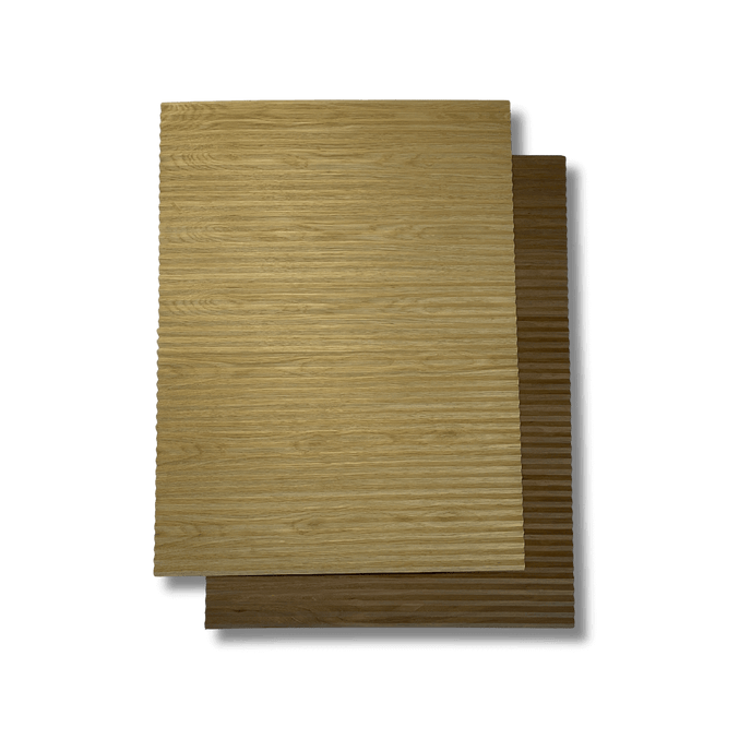 Échantillon de panneau flexible pyramide en chêne