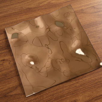 Water Ripple Rose gold wall panel | Artmur