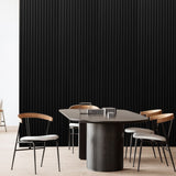 Panneau acoustique frêne noir feutre noir | Artmur