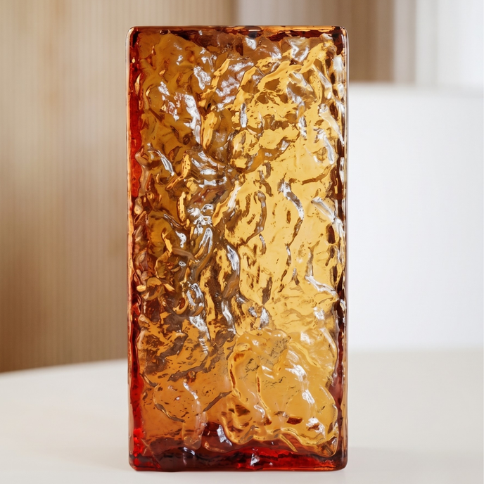 Bloc de verre ambre — Artmur