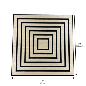 2’x2’ Carré | Chêne Naturel  - Akutuiles (4/boite)