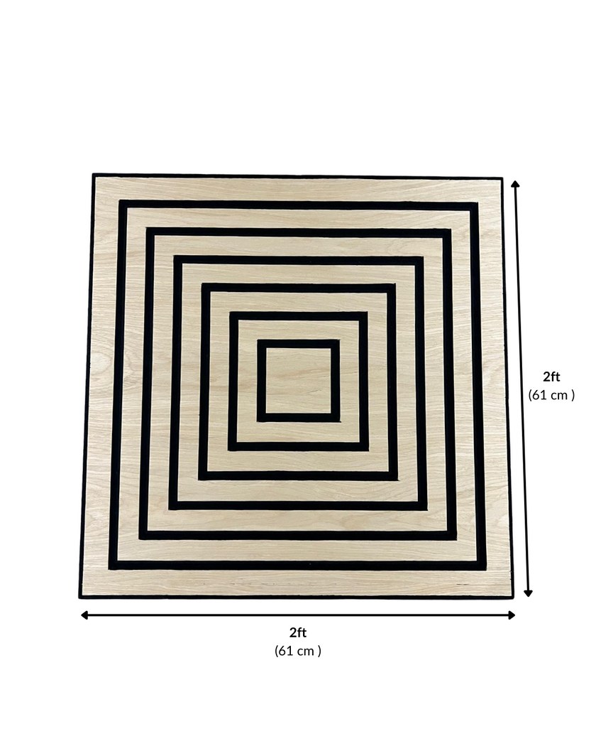 Panneau acoustique carré chêne naturel | Akutuile