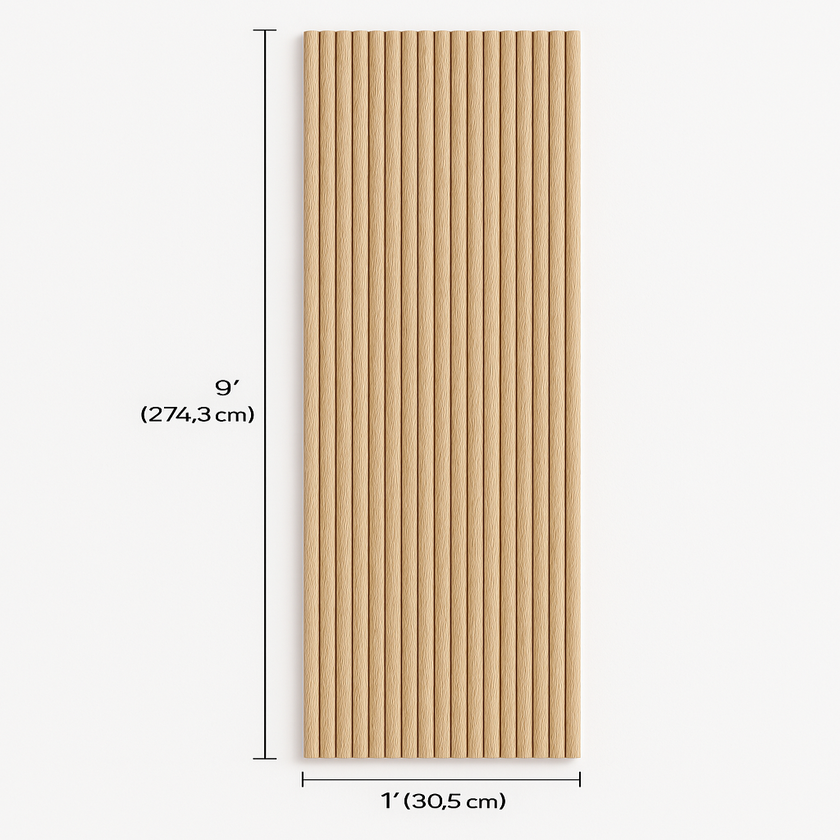 Flexible drum panel in natural oak | SuperFlex