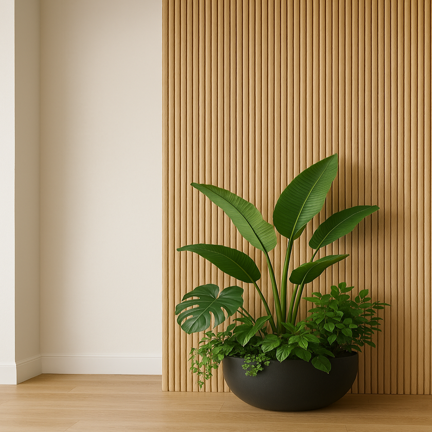 Flexible drum panel in natural oak | SuperFlex