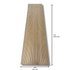 274 x 61 cm dimensions of the natural oak Mini slat SuperFlex flexible panel