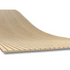 Curved natural oak Mini slat SuperFlex flexible panel, showing its flexibility