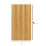 Format 9 x 2 pi du panneau flexible Mini lattes chêne naturel SuperFlex