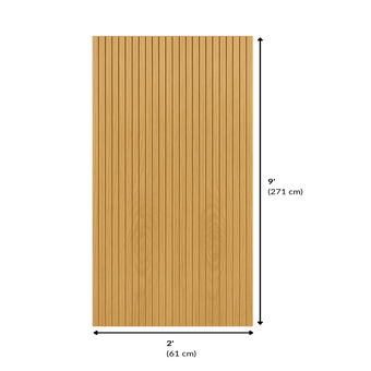 Format 9 x 2 pi du panneau flexible Mini lattes chêne naturel SuperFlex