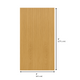 9 x 2 ft natural oak Mini slat SuperFlex flexible panel