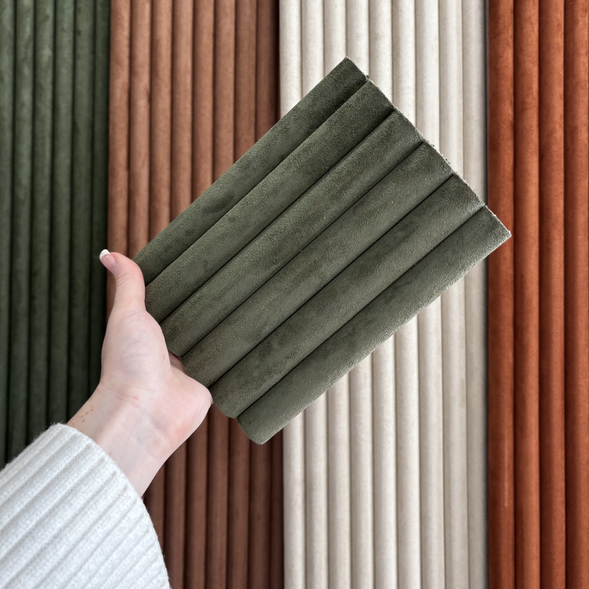 Green Velor flexible panel | VelvFlex