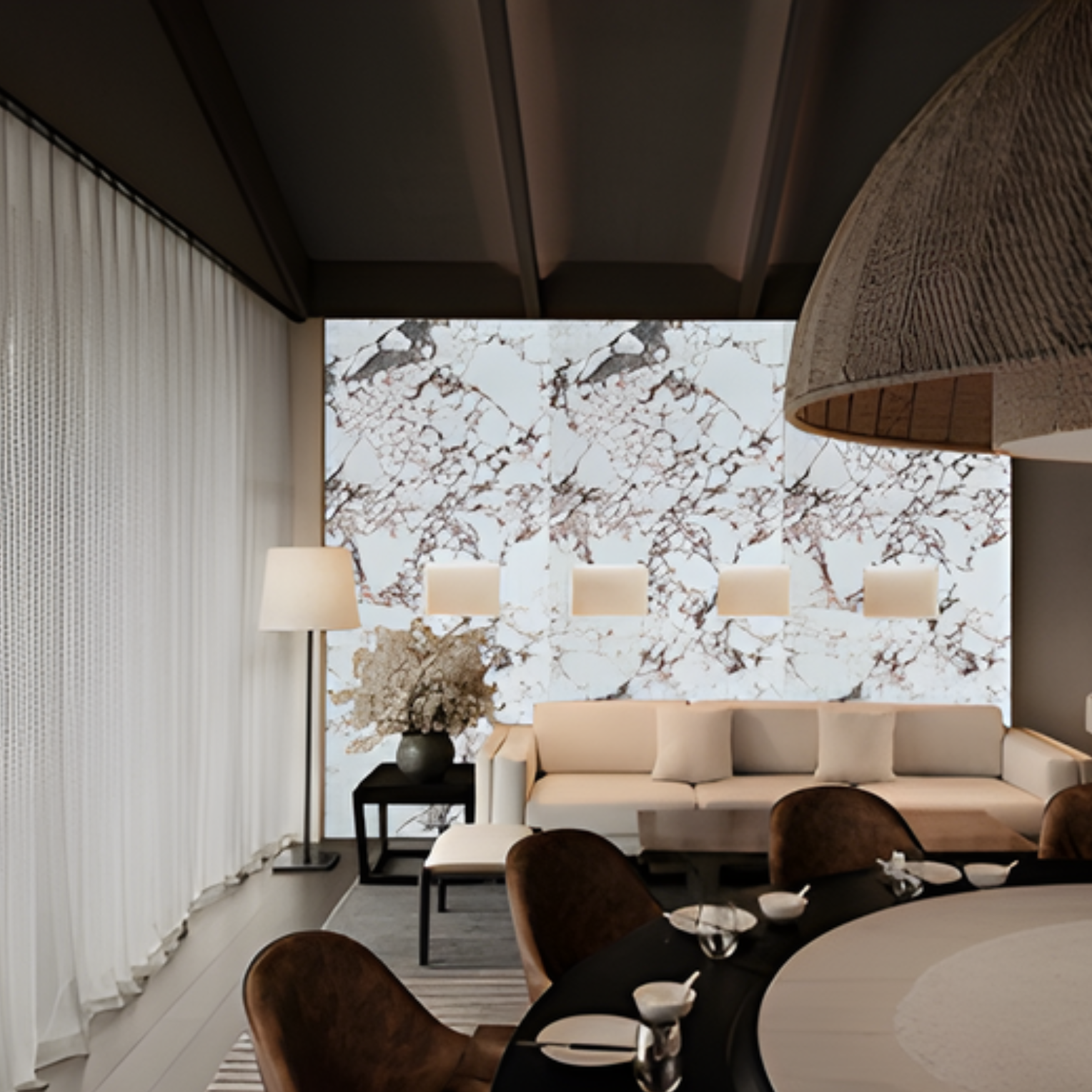 Bulgari Roman Column Flexible Panel | BétonFlex 