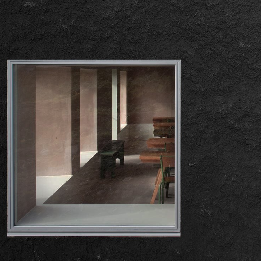 panneaux muraux effet granite noire