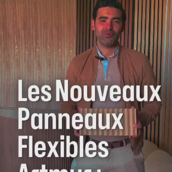 Vidéo du panneau rond flexible en noyer