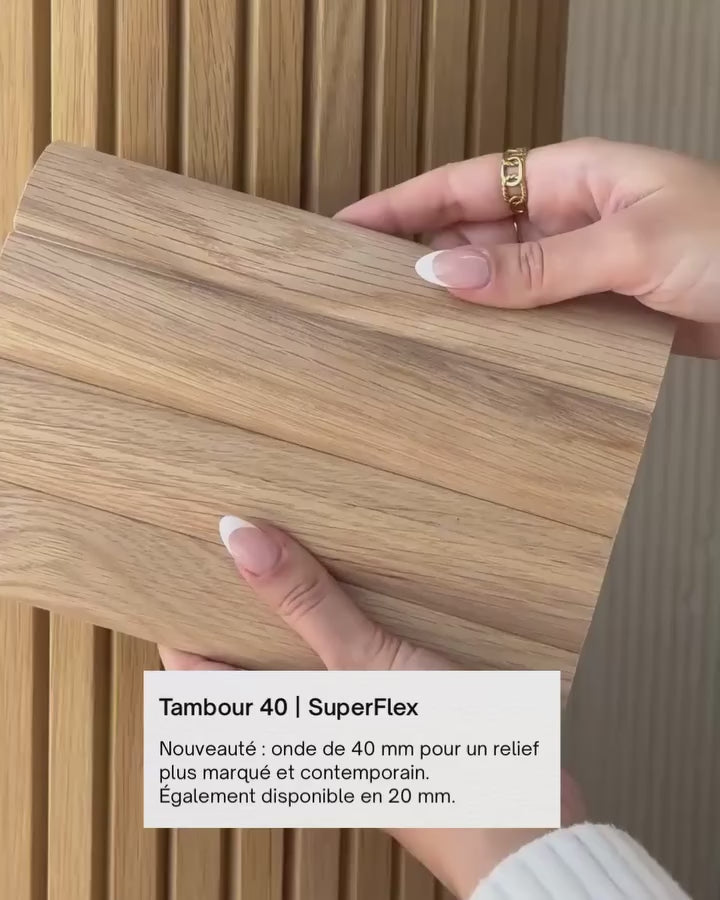 video panneaux muraux en bois flexibles et resistants