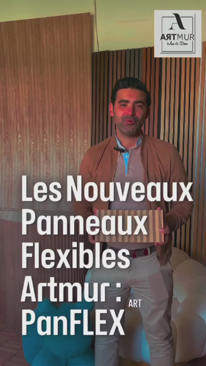 Vidéo Desc du Panneau Flexible Concave Noyer