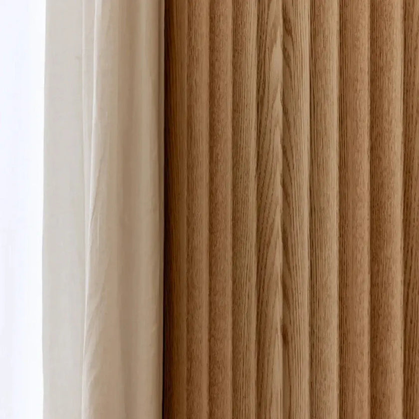 Panneau de bois concave décoratif