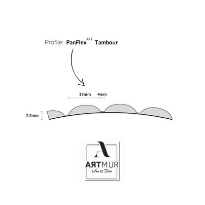 Spécification du panneau rond flexible en noyer